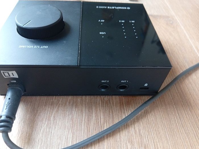 Native Instruments Komplete Audio 2 USB audio interface.