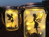 2 Pack Fairy Solar Lantern Outdoor, Garden Ornaments IP44 Waterproof Hanging Frosted Glass Solar Mason Jar Lights for Table, Yard, Garden, Patio, Lawns (Warm)