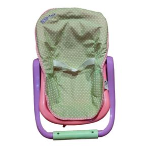 JC TOYS ADJUSTABLE CARRIER Converts from Rocking Baby Carrier to Feeding Seat Rocker Perfect for Children 2+  Pink  16 inches