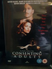 Consenting Adults DVD 90's Thriller kevin kline kevin spacey