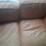 Two Seater Leather Sofa Image 4