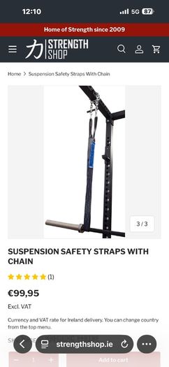Squat Rack / Power Rack Safety Spotter Straps!