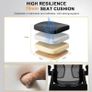 Ergonomic Office Chair, Desk Chair with 90 degree Flip-up Armrests, Lumbar Support & Height Adjustable, Breathable Swivel Computer Chair with Tilt Function, Mid-Back Mesh Chair For Home/Office Image 8
