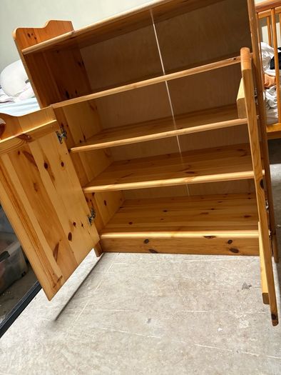 Beautiful Solid Pine Nursery Cabinet / Changing Table
