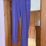 Zara Purple Faux Leather Straight Leg Trousers  Size XL UK 14 Image 5