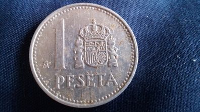 1 Peseta Coin. Spain 1984.
