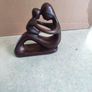 Abstract ceramic mother and child figurine Image 2
