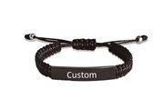 The Braided Steel Bar Bracelet  Bold Sophistication with a Rugged Twist By R'Laith
