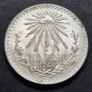 Excellent 1944 M Silver Mexico Un Peso coin Image 2
