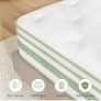 King Size Mattress 5FT, 10 Inch Gel Memory Foam Pocket Sprung Hybrid Mattress, 7-Zone Orthopedic Image 4