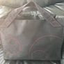 Shiseido Tote Carry Bag- Brand Shiseido. Black Heavy Canvas Cotton handbag With Red Stitching. Immaculate. Unused. Image 8