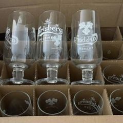 Carlsberg Pilsner Stemmed Pint Glasses