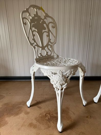 Wrought iron garden chairs