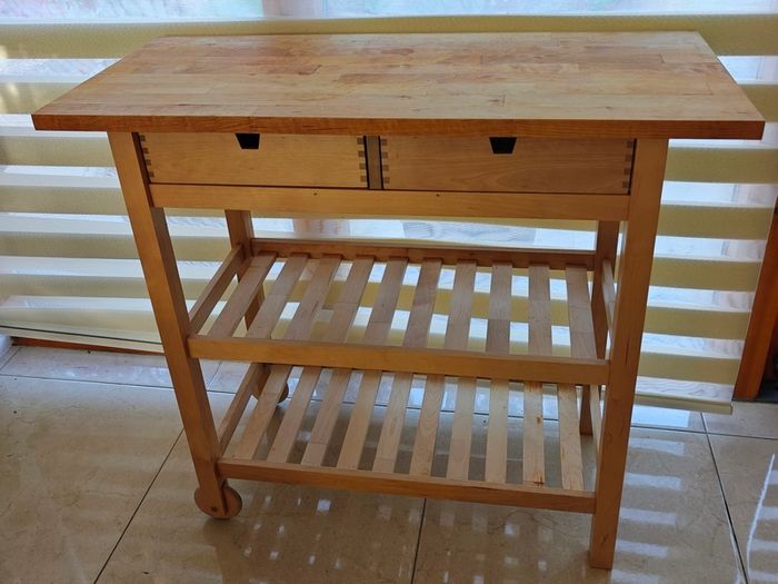 Wooden Island / Trolley (Birch Wood)