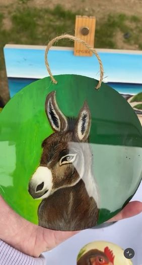 Handpainted Donkey