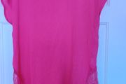 Creation L pink top with lace size UK12 EU40 Perfect condition Postage included