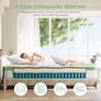King Mattress 5FT, 10 Inch Hybrid Mattress, Gel Memory Foam & Individually Pocket Springs, 9-Zone Orthopaedic, Medium Firm Mattresses for Pressure & Back Pain Relief, 150x200x25 cm Image 3