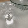Large Swedish tinted green glass textured  bowl Image 7