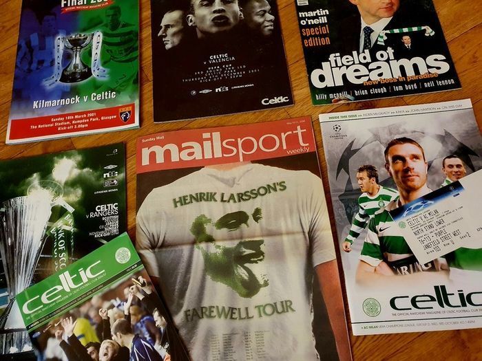 Celtic FC O'Neill & Larsson Era Memorabilia Bundle