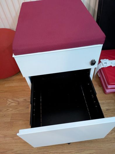 Office Cabinet pedestal with Cushion (Last chance)