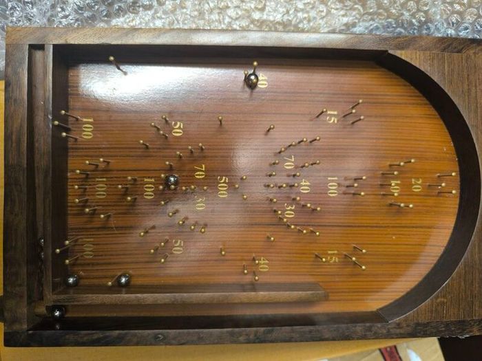 Wooden pinball machine