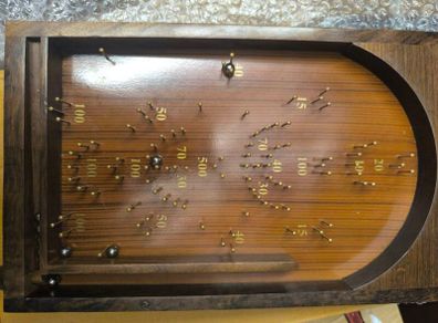 Wooden pinball machine