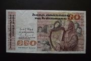 1982 Central Bank of Ireland 50 Pounds note. B Series