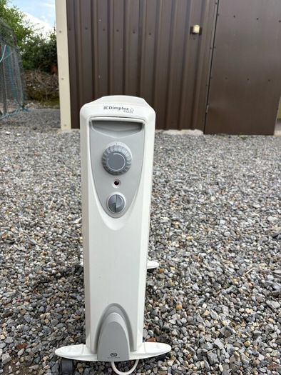 Beko fridge freezer and plug in room heater