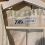 Zara Ladies Waistcoat Top  - Creamy white with Green Stripe - Size M - Unworn Image 4