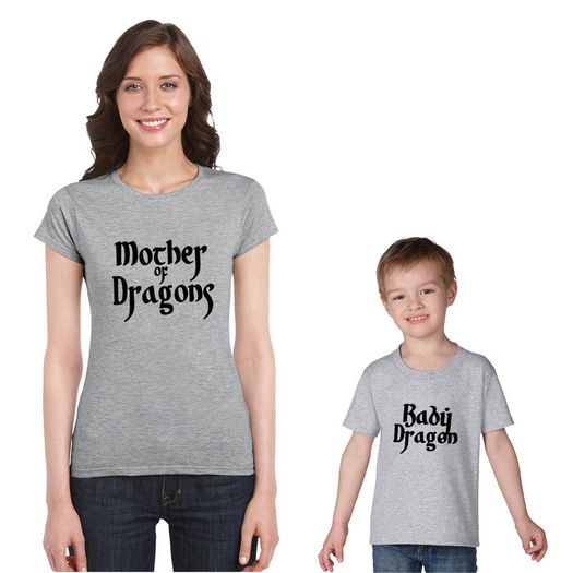 Mother of Dragons Mom and Child T-shirts