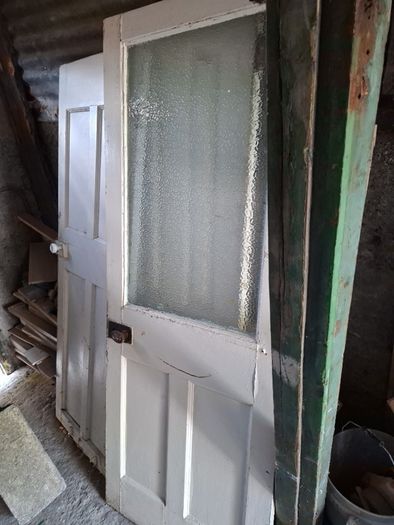 doors and fireplace