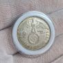 2 Reichsmark 1937 G Karlsruhe WW2 Silver Coin third Reich Image 2
