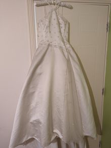 ivory wedding dress A-line