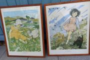 2 X Vintage Muriel Dawson Nursery Prints