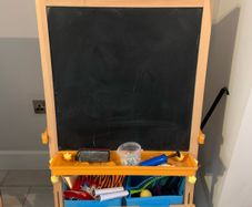 blackboard & whiteboard for kids with holders