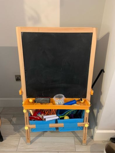 blackboard & whiteboard for kids with holders