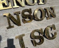 Vintage Shop front Letters,