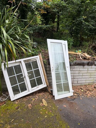 Blank soffit panels, window and door sashes