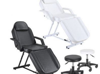 Balance Massage Treatment Therapy Tattooing Bed Chair with Stool