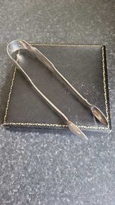 Sterling silver sugar tongs