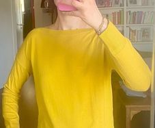 Joules Boat neckline jumper yellow size 10