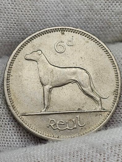 Ireland 1959 6d  Choice Uncirculated Mint Error Double Struck Date