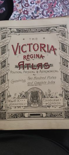 The Victoria Regina Atlas. Political, Physical & Astronomical. 1906 HB