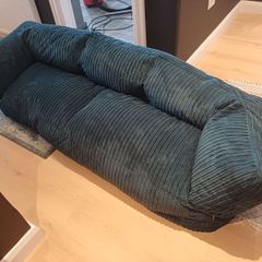 Lounge Pug Albert 3 seater Sofa in blue cord.
