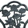 3 Pcs Cast Aluminum Bistro Set-Green Image 8