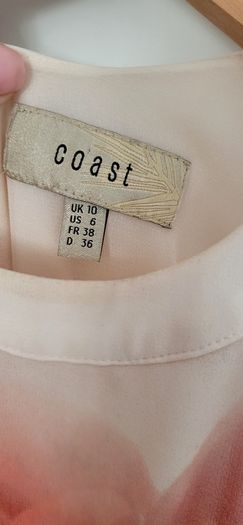 COAST floral print layered sleeveless top Sz 10UK - Rrp 59 (New)