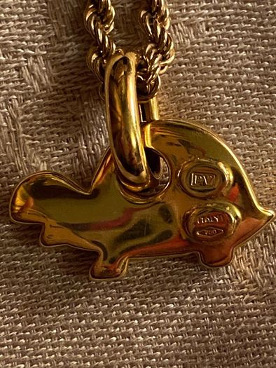 Ponte Vecchio Turtle Gold 750 with stud diamond pendant
