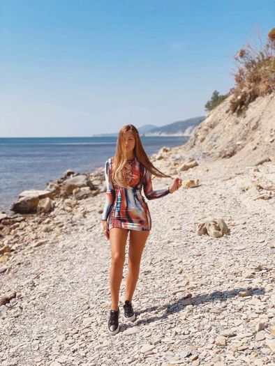 Multi tie dye dress