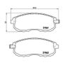 BREMBO P 56 065 Front Brake pad set for Nissan Image 3