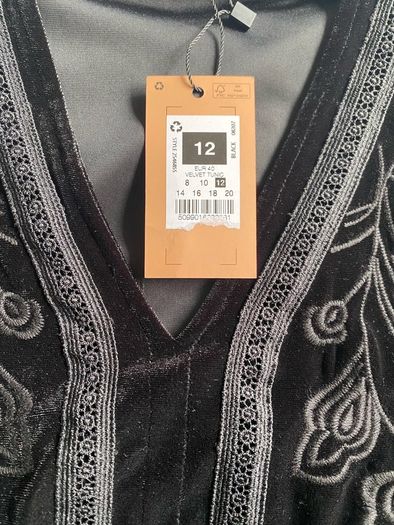 Black Velvet Dress size 12-14